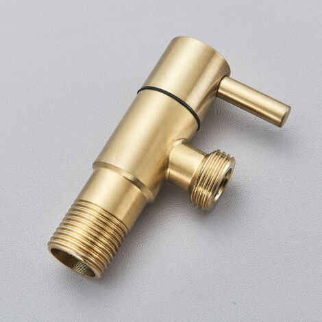 Spruzzatore per Bidet Ottone Handheld Bidet Spruzzatore Acqua Fredda Doccetta Bidet Montaggio a Parete Spruzzatore per Doccia con 59" Flessibile Doccia Oro Spazzolato