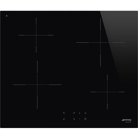 SMEG Piano cottura SI2641D a Induzione 4 Zone Cottura da 60 cm Colore Nero