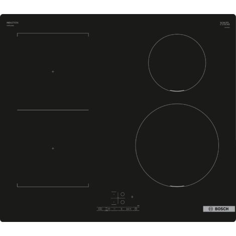 Bosch Serie 4 PWP611BB5E. Colore del prodotto: Nero, Posizionamento dell'apparecchio: Da incasso, Dimensione della larghezza del piano cottura: 60 cm. Tipo di controllo: Touch, Posizione di control...