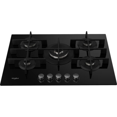 Whirlpool Piano Cottura GOWL 758 / NB a Gas 5 Fuochi Gas Colore Nero