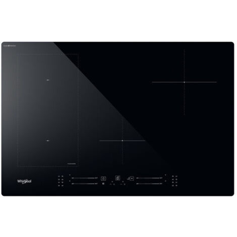 Whirlpool WL S2177 CPNE Piano Cottura a Induzione 4 Fornelli da Incasso 77 cm Nero