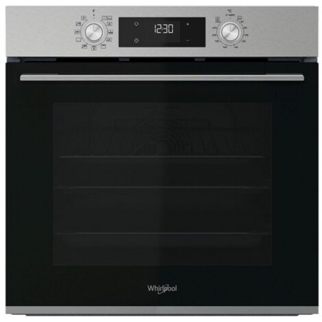 Whirlpool Forno Elettrico da Incasso OMK58HU0X Capacità 71 L Multifunzione Ventilato Colore Nero, Acciaio Inossidabile