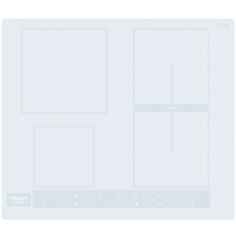Hotpoint Ariston Piano cottura a induzione HB 8460B NE/W. Colore del prodotto: Bianco, Posizionamento dell'apparecchio: Da incasso, Dimensione della larghezza del piano cottura: 59 cm... - HB8460BNE/W (1/10)