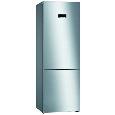 Bosch Serie 4 KGN49XLEA Frigorifero Combinato da libera installazione 203 x 70 cm Metal look Classe E. Capacità netta totale: 438 L. Cerniera porta: Destra, Tipo di display: LED. Classe climatica: ... (1/10)
