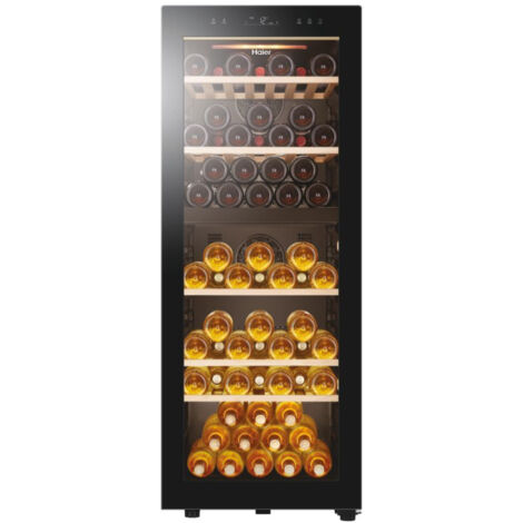 Haier Wine Bank 50 Serie 5 HWS79GDG Cantinetta vino con compressore Libera installazione Nero 79 bottiglie