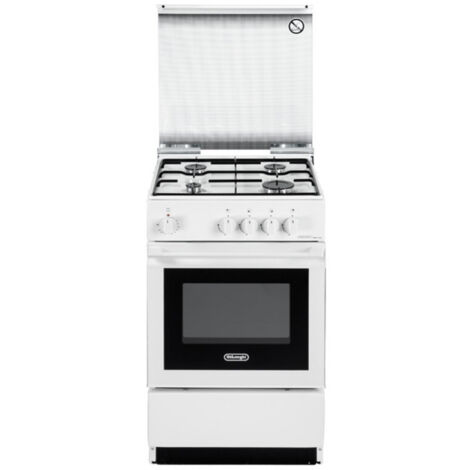 De Longhi SESW 554 N ED Linea Smart Cucina a Gas Libera Installazione Forno Elettrico 4 Fuochi Classe energetica B Grill Elettrico 2 Funzioni 50 cm Bianco