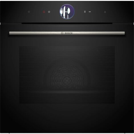 Bosch Serie 8 HRG7761B1. Dimensione del forno: Media, Tipo di forno: Forno elettrico, Capacità interna forno totale: 71 L. Posizionamento dell'apparecchio: Da incasso, Colore del prodotto: Nero, Ti...