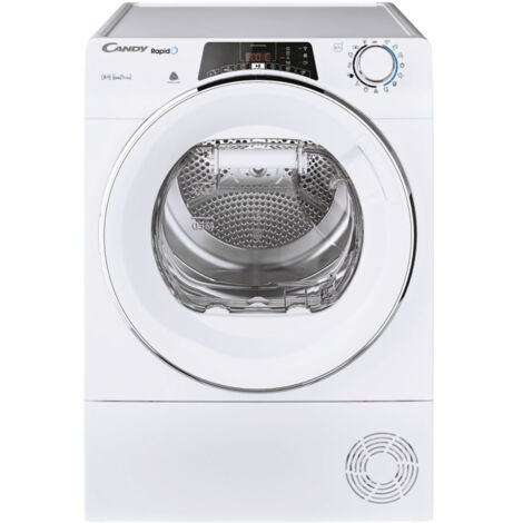 Candy RapidÓ , Asciugatrice 8 KG, Classe E, Bianco, Vapore, Wi-Fi, ROE H8A2TCEX-S. Posizionamento dell'apparecchio: Libera installazione, Tipo di carica: Caricamento frontale, Sistem... - ROEH8A2TCEXS