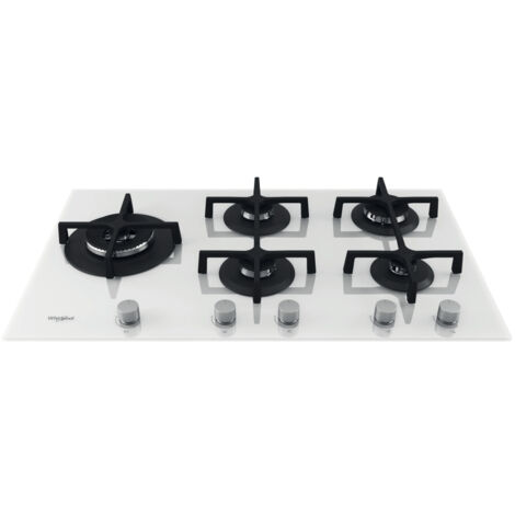 Whirlpool Piano Cottura GOA9523 / WH a Gas 5 Fuochi Gas Colore Bianco Serie Ambient