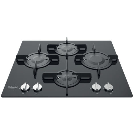 Hotpoint Ariston Piano cottura a gas FTGHG 641 D/HA(BK). Colore del prodotto: Nero, Posizionamento dell'apparecchio: Da incasso, Dimensione della larghezza del pian... - 869991002680 - FTGHG641D/HA/BK