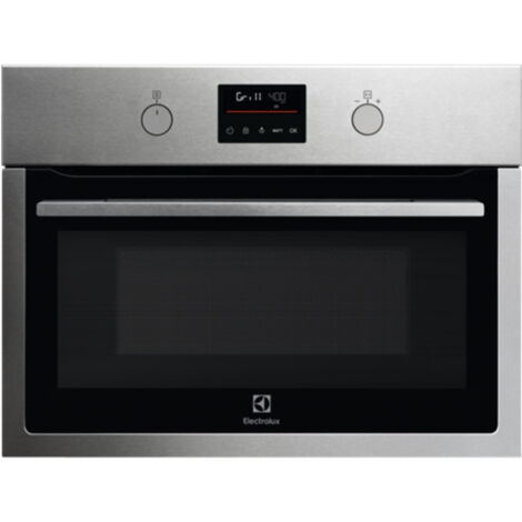 Electrolux KOMFE46X Forno Microonde compatto Microonde 500. Dimensione del forno: Piccolo, Tipo di forno: Forno elettrico, Capacità interna forno totale: 42 L. Posizionamento dell'apparecchio: Da i...