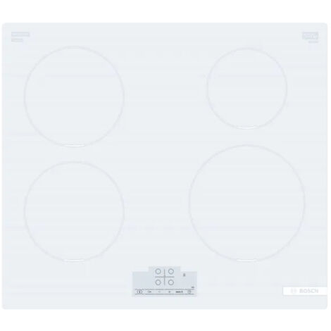 Bosch Serie 4 PIV83KHC1E. Colore del prodotto: Bianco, Posizionamento dell'apparecchio: Da incasso, Dimensione della larghezza del piano cottura: 59.2 cm. Tipo di controllo: Touch, Pos... - PUE612BB1J