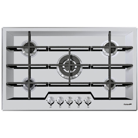 Foster KE 79.5F.FT piano cottura Nero, Acciaio inox Da incasso Gas 5 Fornelli (1/2)