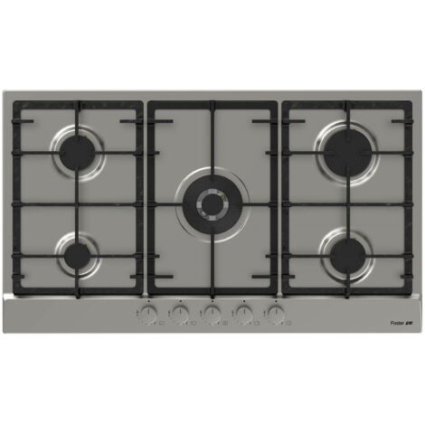 WFIETN - Fornello a gas a 5 fuochi, incasso/piano cottura a gas, piano cottura in vetro da 90 cm, autosufficiente GPL/gas naturale da incasso per case o ristoranti