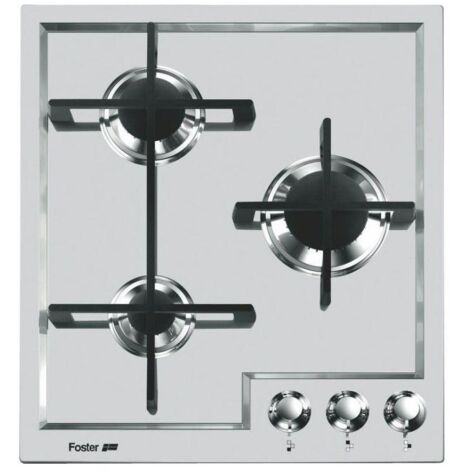 Foster 7063 052. Colore del prodotto: Acciaio inox, Posizionamento dell'apparecchio: Da incasso, Tipo di piano cottura: Gas. Bruciatore piccolo: 1100 W, Bruciatore medio: 1750 W, Bruciato... - 7063052 (1/2)