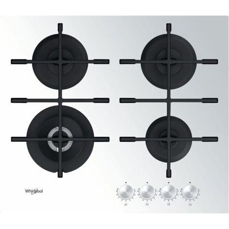 Whirlpool GOWL 628/WH. Colore del prodotto: Bianco, Posizionamento dell'apparecchio: Da incasso, Dimensione della larghezza del piano cottura: 60 cm. Bruciatore piccolo: 1000 W, Bruciat... - GOWL628WH