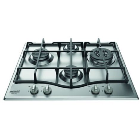 Hotpoint PCN 641 T/IX/HAR piano cottura Acciaio inossidabile Da incasso 60 cm Gas 4 Fornello(i)