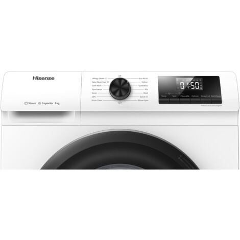 Hisense WFQP7012EVM. Tipo di carica: Caricamento frontale. Capacità cestello: 7 kg, Classe di efficienza della centrifuga: B, Silenziosità (centrifuga): 74 dB, Silenziosità (lavaggio): 60 dB, Veloc...