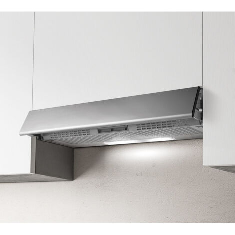 Elica – Cappa aspirante incassata in acciaio inox 260 m³/h – Emissione acustica 69 dB – Filtro antigrasso in alluminio/carbone – Potenza motore 123 W (1/5)