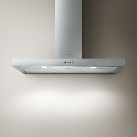 Elica SPOT NG H6 IX/A/120. Potenza massima di estrazione: 368 m³/h, Tipo di estrazione: Aspirante, Classe di efficienza dinamica del fluido: E. Tipo: Cappa aspirante a parete, Colore ... - PRF0099407A