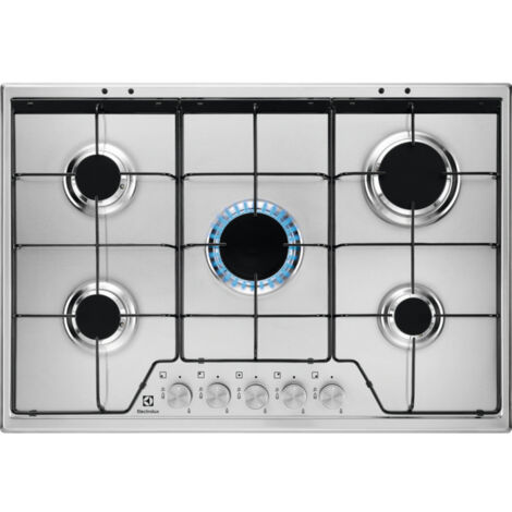 Electrolux Piano Cottura KGS7524SX a Gas 5 Fuochi Gas Colore Acciaio Inox