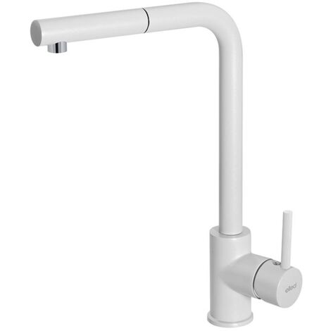 Elleci Trail Plus. Tipo di beccuccio: Estraibile, Colore del prodotto: Bianco, Materiale del rubinetto: Granitek. Altezza sopra la superficie di fissaggio (max): 33 cm, Distanza tra foro... - MGKTRP68 (1/2)