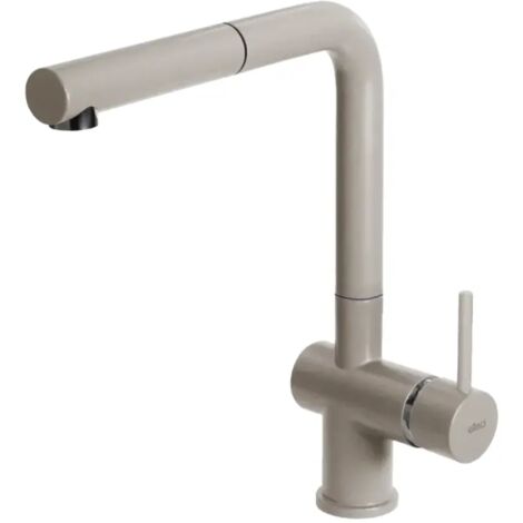 Elleci Stream Plus. Tipo di beccuccio: Estraibile, Colore del prodotto: Champagne, Materiale del rubinetto: Keratek. Altezza sopra la superficie di fissaggio (max): 31 cm, Distanza tra f... - MKKSTP95