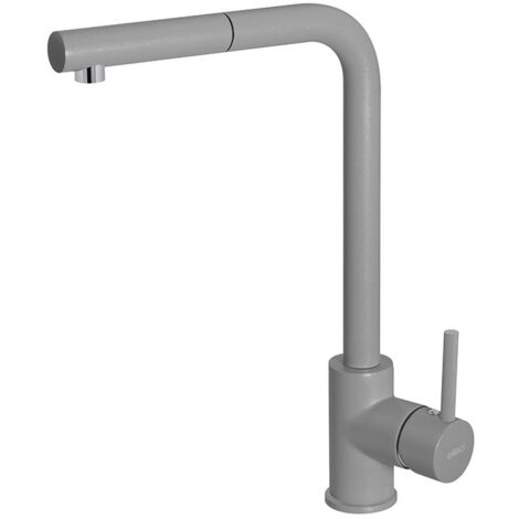 Elleci Trail Plus. Tipo di beccuccio: Estraibile, Colore del prodotto: Grigio, Materiale del rubinetto: Granitek. Altezza sopra la superficie di fissaggio (max): 33 cm, Distanza tra foro... - MGKTRP48 (1/2)
