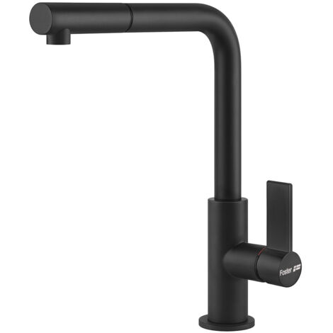 Foster Omega Plus. Tipo di beccuccio: Standard, Colore del prodotto: Nero, Materiale del rubinetto: Ottone. Altezza sopra la superficie di fissaggio (max): 29,1 cm, Distanza diffusore del... - 8498626 (1/3)