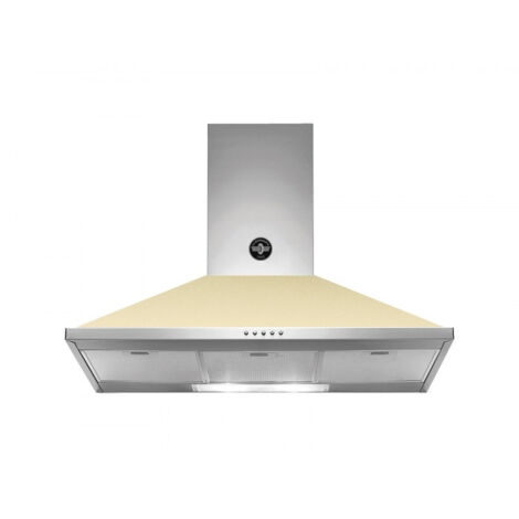 Bertazzoni La Germania KPL90PLAG1CRA. Potenza massima di estrazione: 600 m³/h, Tipo di estrazione: Aspirante/Filtrante, Classe di efficienza dinamica del fluido: A. Tipo: Cappa aspirante a parete, ...