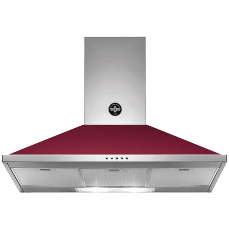 Bertazzoni La Germania KPL90PLAG1VIA. Potenza massima di estrazione: 600 m³/h, Tipo di estrazione: Aspirante/Filtrante, Classe di efficienza dinamica del fluido: A. Tipo: Cappa aspirante a parete, ...