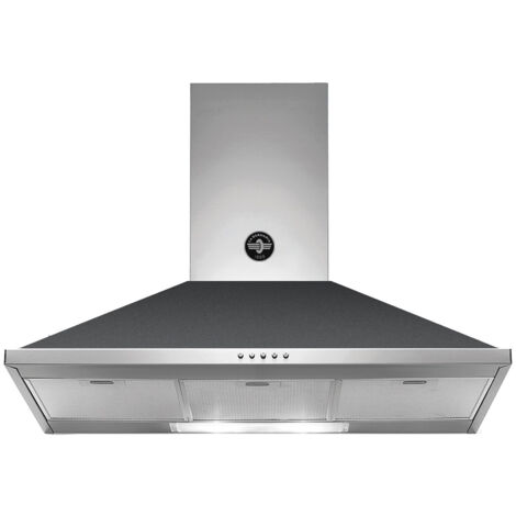Bertazzoni La Germania KPL90PLAG1NEA. Potenza massima di estrazione: 600 m³/h, Tipo di estrazione: Aspirante/Filtrante, Classe di efficienza dinamica del fluido: A. Tipo: Cappa aspirante a parete, ...