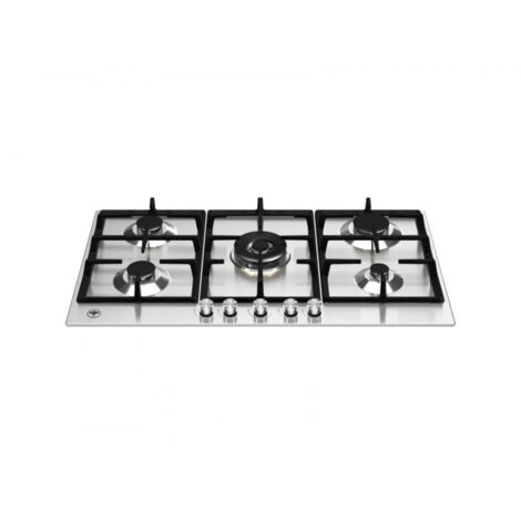 Bertazzoni La Germania P905CLAGX. Colore del prodotto: Acciaio inox, Posizionamento dell'apparecchio: Da incasso, Dimensione della larghezza del piano cottura: 90 cm. Bruciatore piccolo: 1000 W, Br...