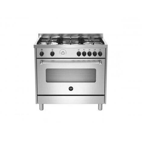 Bertazzoni La Germania Americana AMN965EXT. Tipo di prodotto: Cucina, Colore del prodotto: Acciaio inox, Tipo di controllo: Manopola. Tipo di piano cottura: Gas, Numero totale di... -  - AMN965ENET/21