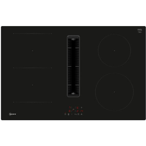 Piano cottura a incasso Neff V58NBS1L0, 80 cm, Nero, Touch control frontale (1/4)