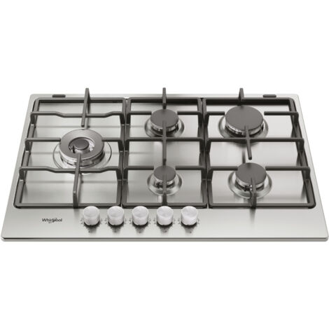 Whirlpool KGML761IX Piano Cottura a gas 5 fuochi 73 cm Acciao inox