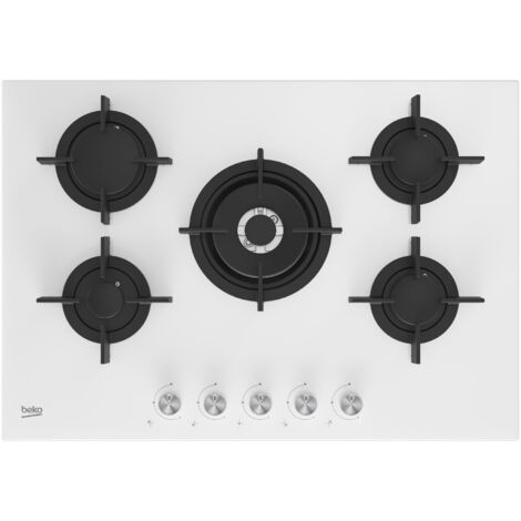 Beko HILW75222SW Piano Cottura Da incasso 75 cm Gas 5 Fornelli Bianco