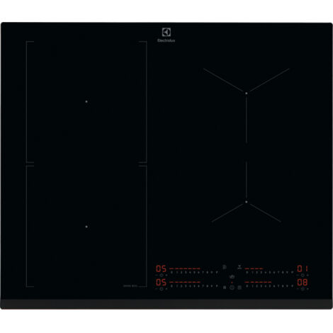 Electrolux EIS62453 Piano cottura ad induzione SenseBoil® 60cm. Colore del prodotto: Nero, Posizionamento dell'apparecchio: Da incasso, Dimensione della larghezza del piano cottura: 60 cm. Certific...