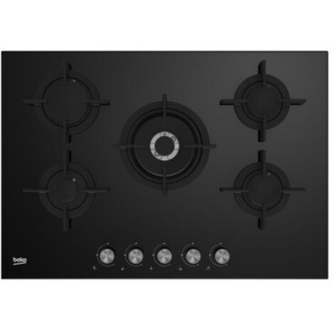 Beko HILW75222S. Colore del prodotto: Nero, Posizionamento dell'apparecchio: Da incasso, Dimensione della larghezza del piano cottura: 75 cm. Bruciatore piccolo: 1000 W, Bruciatore medio: 1750 W, B...