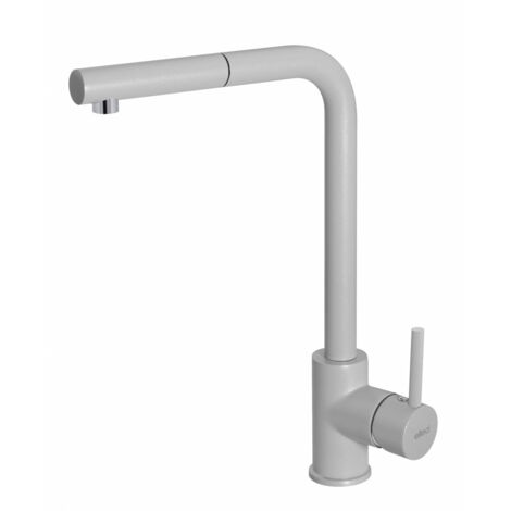Elleci Trail Plus. Tipo di beccuccio: Estraibile, Colore del prodotto: Alluminio, Materiale del rubinetto: Granitek. Altezza sopra la superficie di fissaggio (max): 33 cm, Distanza tra f... - MMKTRP79 (1/4)