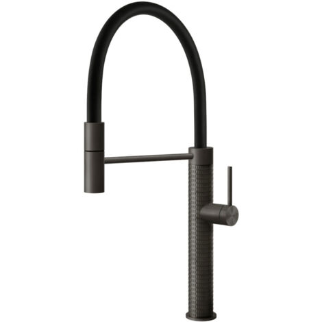 Foster Skin. Tipo di beccuccio: Standard, Colore del prodotto: Nero, Materiale del rubinetto: Acciaio inox. Altezza sopra la superficie di fissaggio (max): 47,8 cm, Distanza tra foro di f... - 8424856 (1/2)