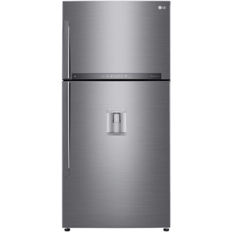 LG GTF916PZPED Frigorifero doppia porta maxi, Classe E, 592L, Wi-Fi, Dispenser acqua, Inox