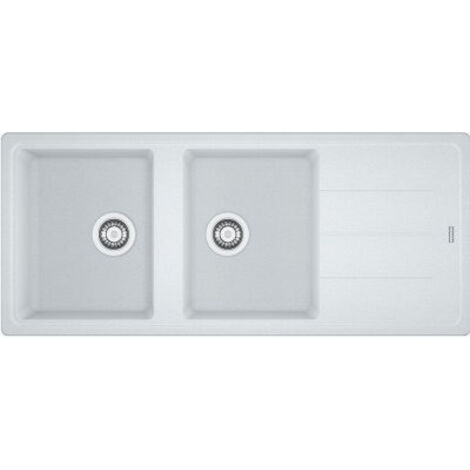Franke Boston BFG 621. Colore del prodotto: Bianco, Numero di vasche per lavello: 2 ciotole, Dimensioni prima vasca (LxL): 340 x 420 mm. Larghezza: 1160 mm, Profondità: 500 mm, Largh... - 114.0276.593