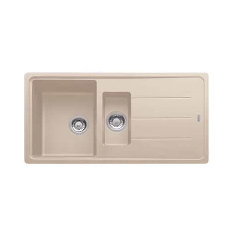 Franke Lavello BFG651OA 1 Vasca e 1 Vaschino Gocciolatoio Reversibile Dimensioni 97 x 50 cm Colore Avena Serie Boston (1/2)