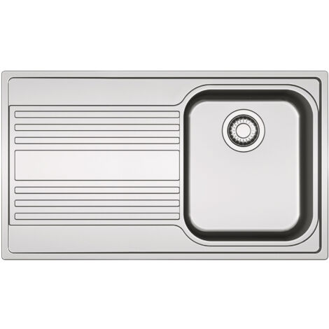Franke RPX 611-86. Tipo di lavello: Lavello ad incasso, Forma del lavandino: Rettangolare, Materiale del lavandino: Acciaio inox. Larghezza: 860 mm, Profondità: 500 mm, Larghezza del... - 101.0358.045 (1/2)