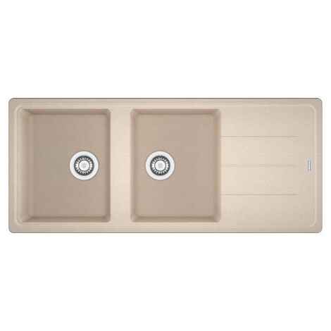 Franke Boston BFG 621. Colore del prodotto: Avena, Numero di vasche per lavello: 2 ciotole, Dimensioni prima vasca (LxL): 340 x 420 mm. Larghezza: 1160 mm, Profondità: 500 mm, Larghe... - 114.0276.594