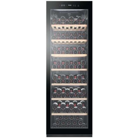 Haier – Cantinetta vino libera installazione 188 bottiglie – Colore nero – Altezza 1850mm – Intervallo temperatura 5-20°C (1/5)