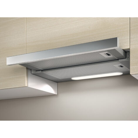 Bestway – Cappa telescopica Elica Elite 14 Lux Grix 60 cm – Aspirazione 336 m³/h – Illuminazione LED – Silenziosa classe E (1/4)