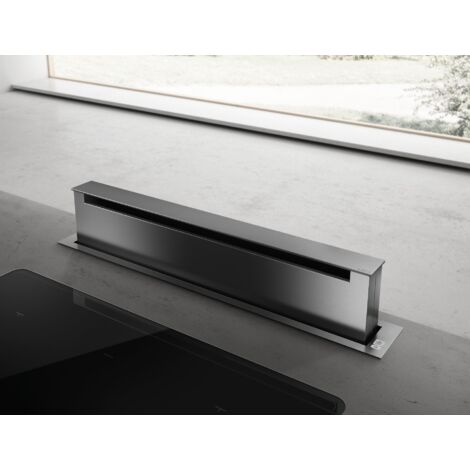 Elica Pandora GME IX/A/90. Potenza massima di estrazione: 680 m³/h, Tipo di estrazione: Aspirante, Emissione acustica: 57 dB. Tipo: Aspirazione verso il basso, Colore del prodotto: Acc... - PRF0120982