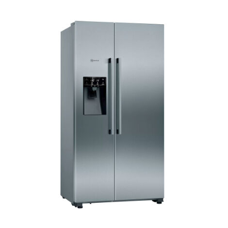 Neff KA3923IE0. Posizionamento dell'apparecchio: Libera installazione, Design del prodotto: Porta americana, Colore del prodotto: Nero, Grigio. Capacità netta totale: 562 L, Classe climatica: SN-T,... (1/5)